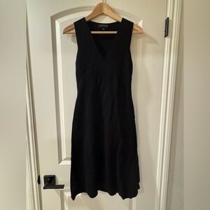 Ann Taylor Black V-Neck Mini Dress